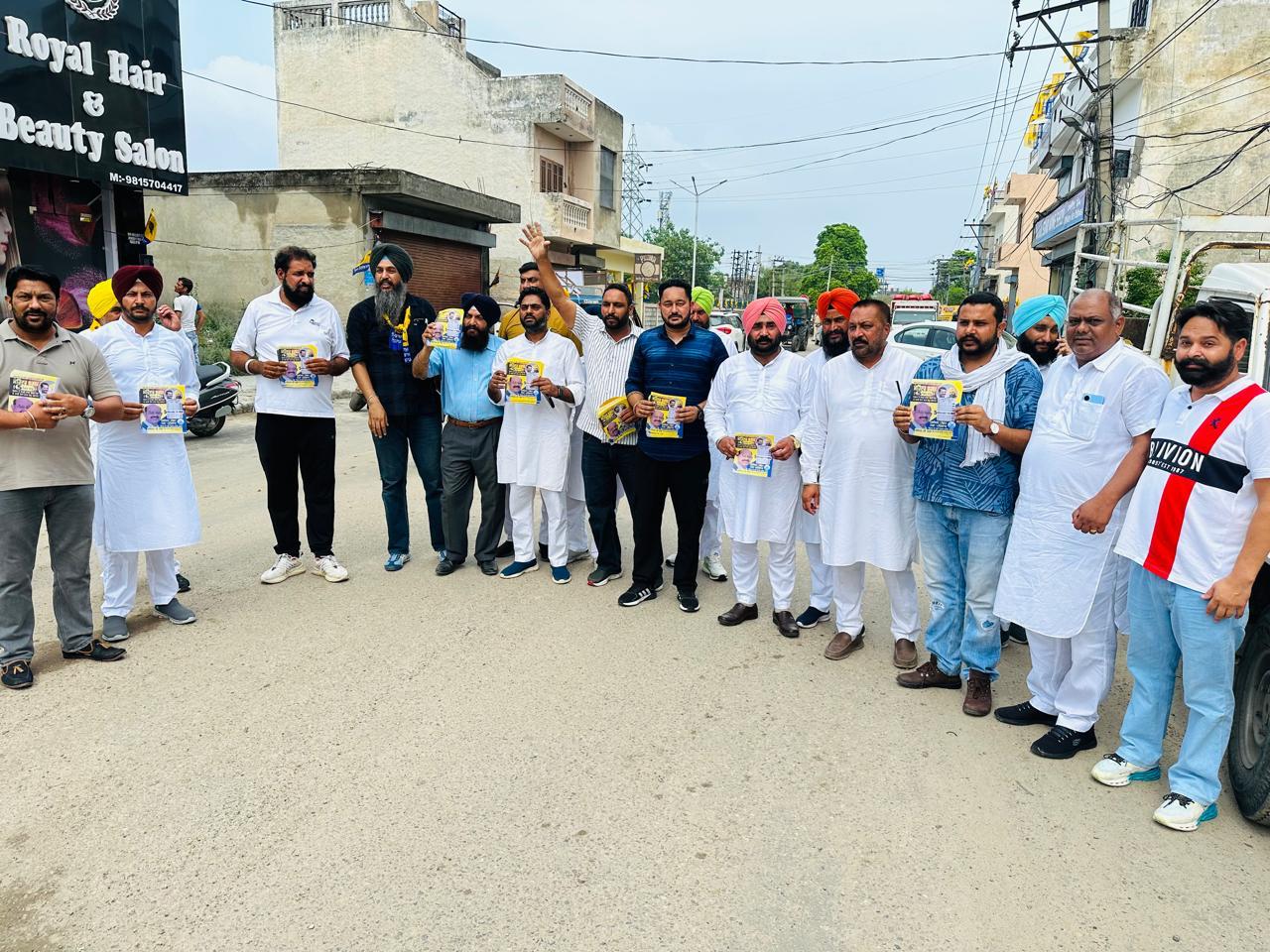MLA Harmeet Pathanmajra's team conducted 'election campaign' in Jalandhar West Constituency